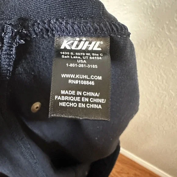 Kuhl Mova Pant S Womens 6 Navy Blue Stretch Athletic Pull On Hiking EUC Feminine - Picture 11 of 11